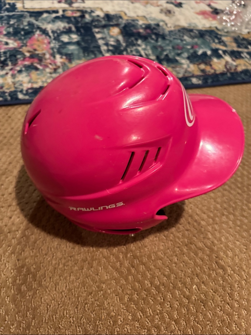 Rawlings Bright Pink Batting Helmet